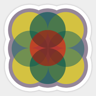 Abstract Circles Sticker